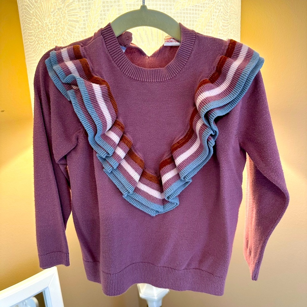 Zara ruffle sweater